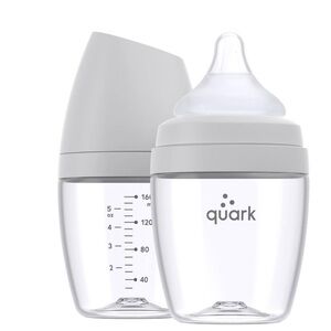 Quark BuubiBottle Mini Anti Colic Silicone Nipples Baby Bottle Set of 2